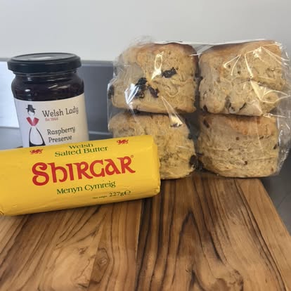 Fruit Scones, Welsh Butter & Preserve