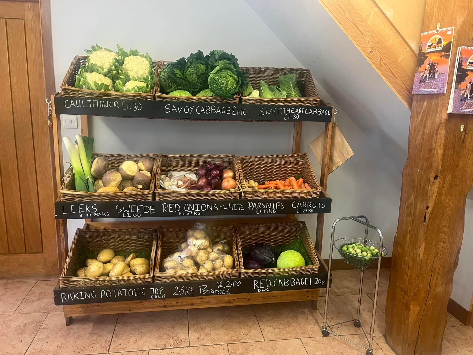Seasonal Vegetable Shelf